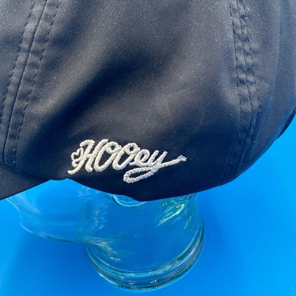 Hooey Mens Black Performance Adjustable Baseball Cap Hat Embroidered Logo - Picture 5 of 8